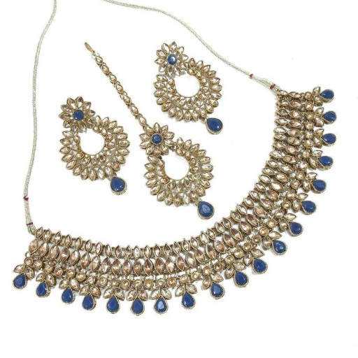 Stunning AD Kundan Necklace Set