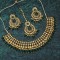 Antique With Traditional Work AD Kundan Necklace Set Embellished With AD Kundan