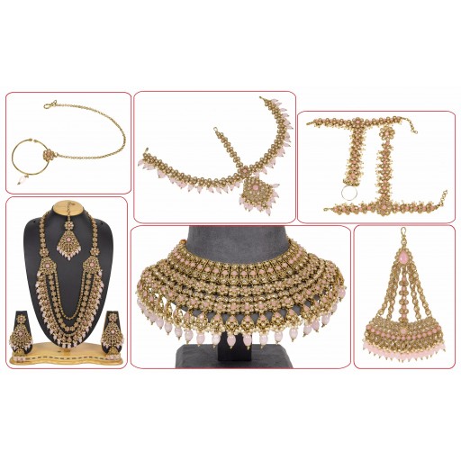 Engaging With Traditional Work Polki Bridal Set Embellished With Crystal Ad