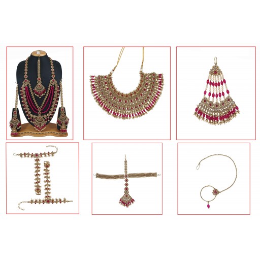 Fashionable With Traditional Work Polki Bridal Set Studded With Reverse Ad