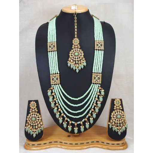 Fascinating Polki Designer Mala Set