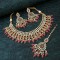 Antique With Designer Stone Work Kundan Necklace Set  