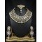 Antique Handmade Patwa Work Necklace Set Embellished With Kundan and Australian stone 