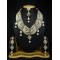 Desirable Handmade Patwa Work Necklace Set Adorned With Kundan and Australian stone 