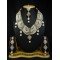 Desirable Handmade Patwa Work Necklace Set Adorned With Kundan and Australian stone 