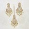 Alluring Polki Earring And Tikka Set  