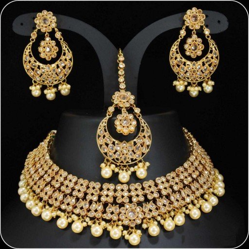 Ravishing Designer Stone Work Polki Necklace