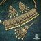 Captivating LCT / Gold Coloured  Polki Necklace Set Decorated With Reverse Ad