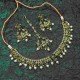 Attractive With Traditional Work Polki Necklace Set Decorated With Reverse Ad