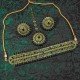 Glorious With Party Wear Designer Work Polki Necklace Set Decorated With Reverse Ad