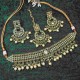 Marvellous With Party Wear Designer Work Polki Necklace Set Studded With Reverse Ad