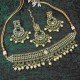 Marvellous With Party Wear Designer Work Polki Necklace Set Studded With Reverse Ad