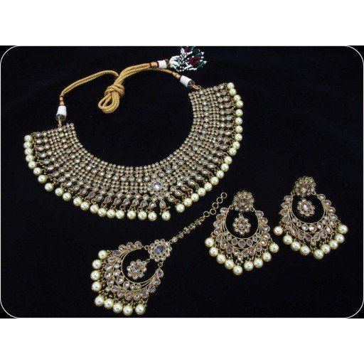 Magnificent Designer Stone Work Polki Necklace