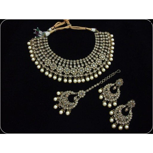 Radiant Designer Stone Work Polki Necklace