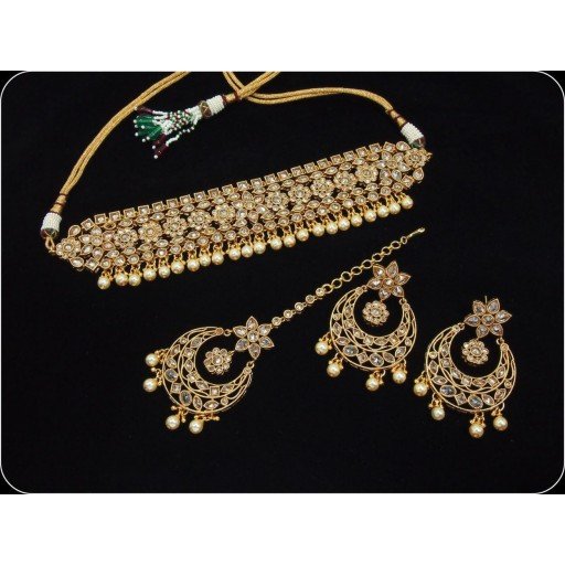 Prettyish Ethnic Work Polki Necklace