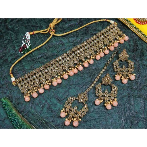 Alluring Traditional Work Polki Necklace