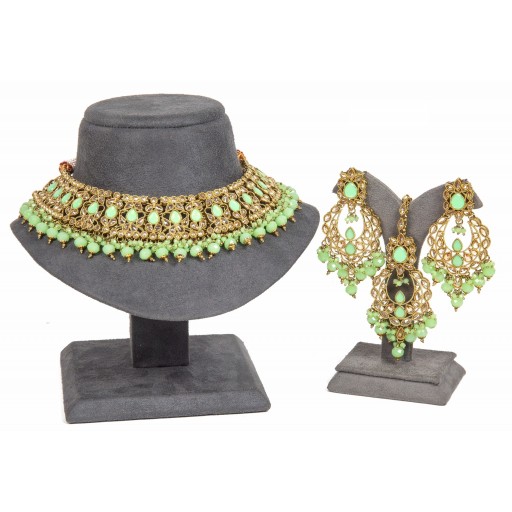 Charismatic With Traditional Work Polki Necklace Set  