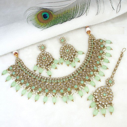 Antique Polki Necklace Set  