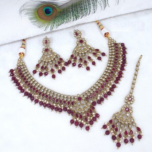 Magnificent Polki Necklace Set  