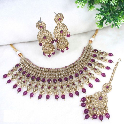 Resplendent Polki Necklace Set  