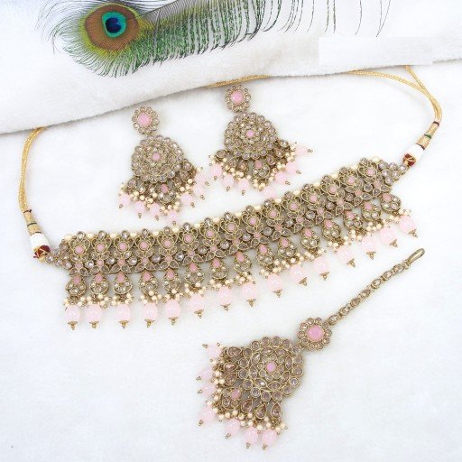 Trendy Polki Necklace Set  