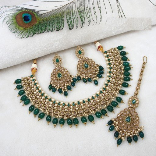 Glorious Polki Necklace Set  