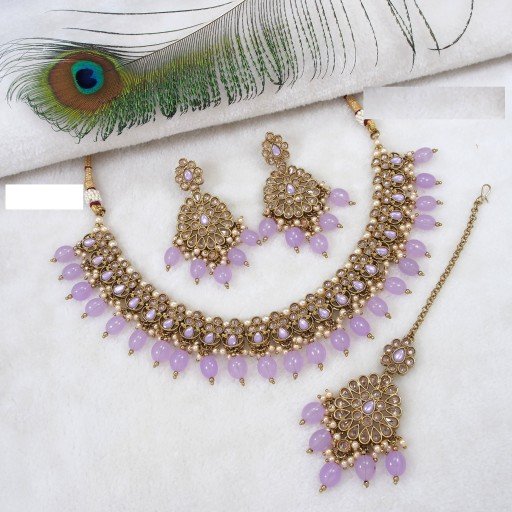 Alluring Polki Necklace Set  