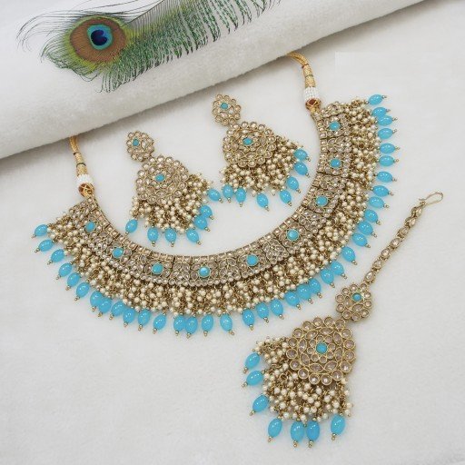 Glorious Polki Necklace Set  