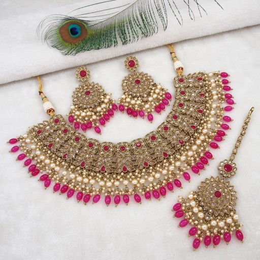 Ravishing Polki Necklace Set  