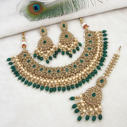 Resplendent Polki Necklace Set  