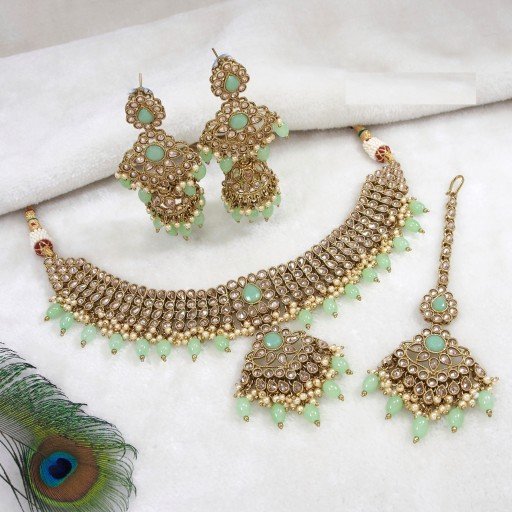 Trendy Polki Necklace Set  