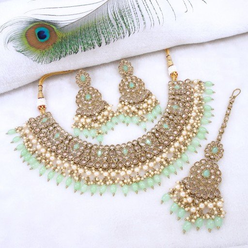 Glorious Polki Necklace Set  