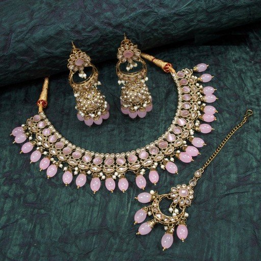 Beautiful Polki Necklace Set  