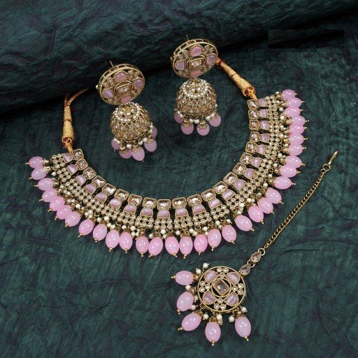 Captivating Polki Necklace Set  