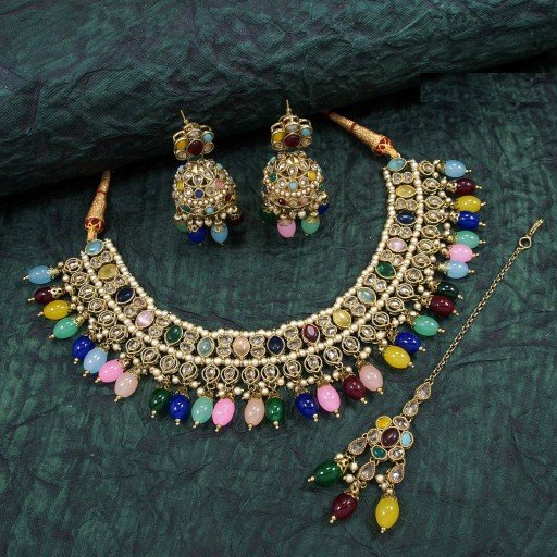 Glamorous Polki Necklace Set  