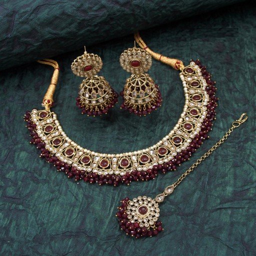 Resplendent Polki Necklace Set  