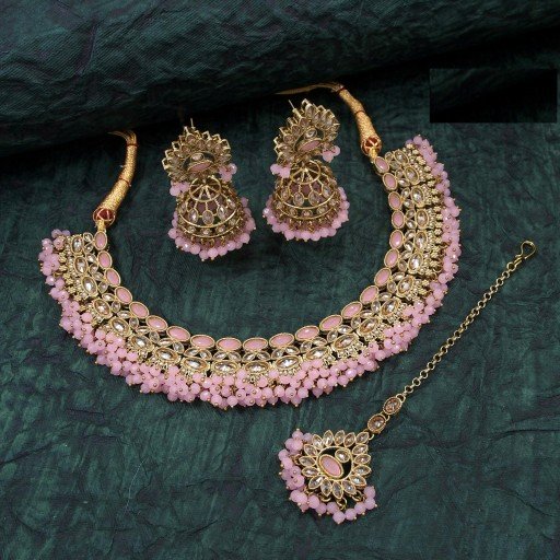 Stylish Polki Necklace Set  