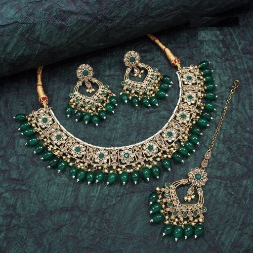 Trendy Polki Necklace Set  