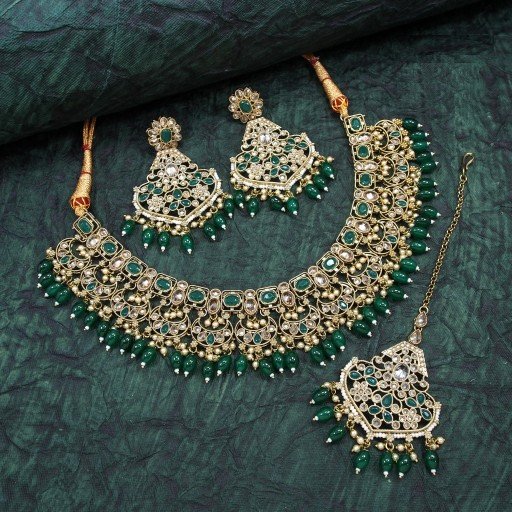 Elegant Polki Necklace Set  