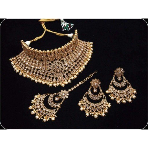 Radiant Traditional AD Polki Semi Bridal Set