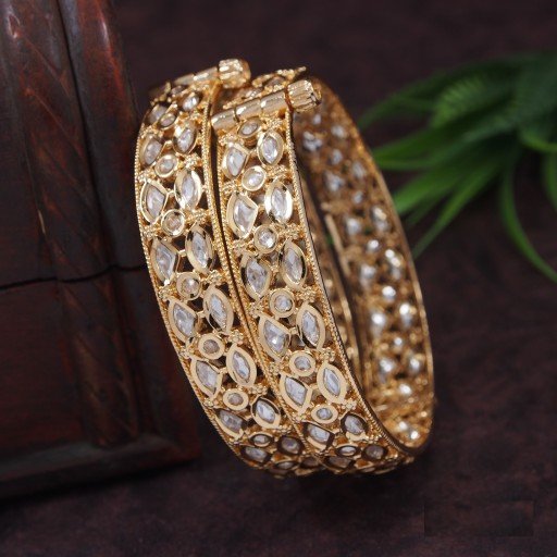 Attractive Real Kundan Bangles  