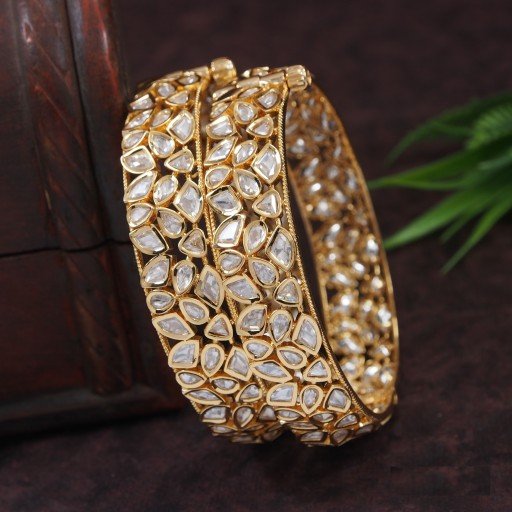 Captivating Real Kundan Bangles  