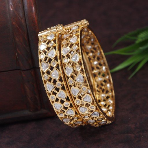 Fashionable Real Kundan Bangles  