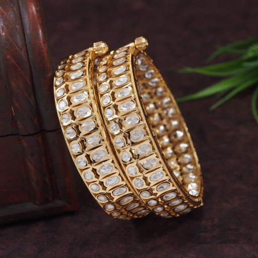 Magnificent Real Kundan Bangles  