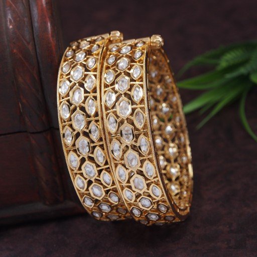 Marvellous Real Kundan Bangles  