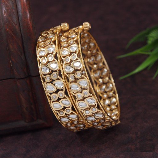 Ravishing Real Kundan Bangles  