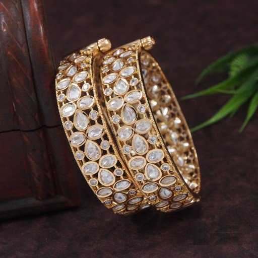 Stylish Real Kundan Bangles  