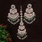 Fascinating Real Kundan Earring Maang Tikka  