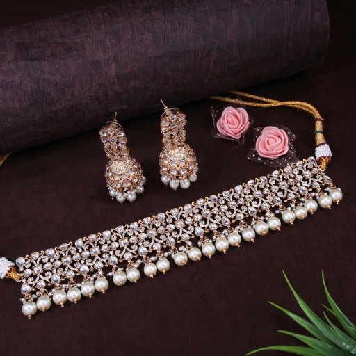 Beautiful Real Kundan Necklace Set  