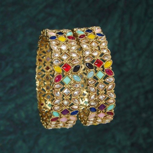 Prepossessing Polki Bangles